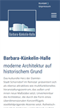 Mobile Screenshot of barbara-kuenkelin-halle.de